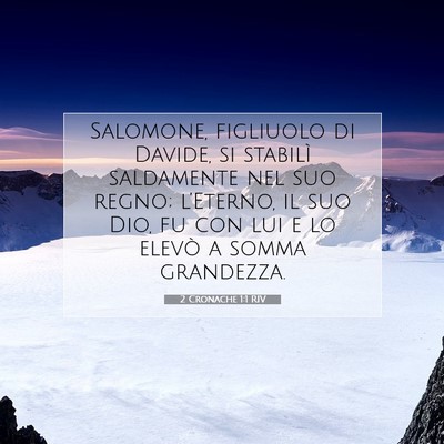 2 Cronache 1:1 Versetto della Bibbia Spiegato