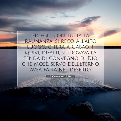 2 Cronache 1:3 Versetto della Bibbia Spiegato