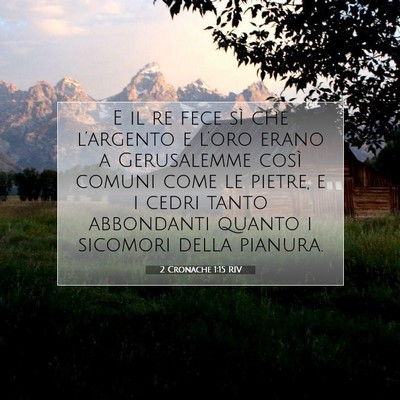 2 Cronache 1:15 Versetto della Bibbia Spiegato
