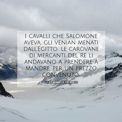 2 Cronache 1:16 Versetto della Bibbia Spiegato