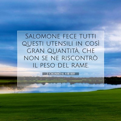 2 Cronache 4:18 Versetto della Bibbia Spiegato