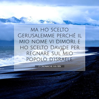 2 Cronache 6:6 RIV Immagine del Versetto della Bibbia