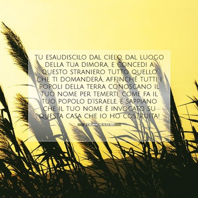 2 Cronache 6:33 Versetto della Bibbia Spiegato
