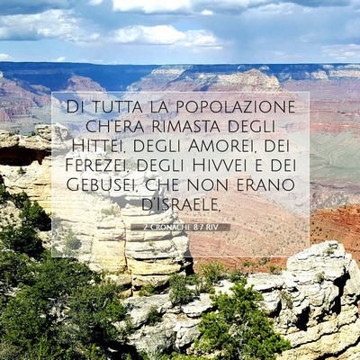 2 Cronache 8:7 RIV Immagine del Versetto della Bibbia