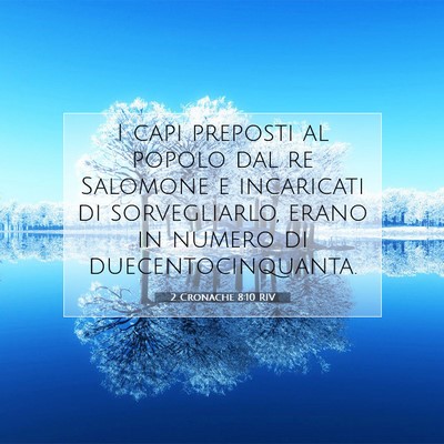 2 Cronache 8:10 RIV Immagine del Versetto della Bibbia
