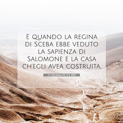 2 Cronache 9:3 Versetto della Bibbia Spiegato