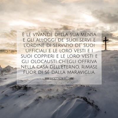 2 Cronache 9:4 Versetto della Bibbia Spiegato