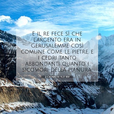 2 Cronache 9:27 Versetto della Bibbia Spiegato