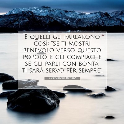 2 Cronache 10:7 Versetto della Bibbia Spiegato