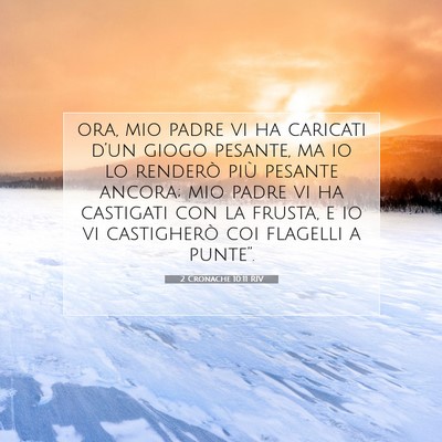 2 Cronache 10:11 Versetto della Bibbia Spiegato