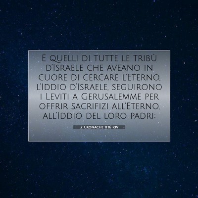 2 Cronache 11:16 RIV Immagine del Versetto della Bibbia