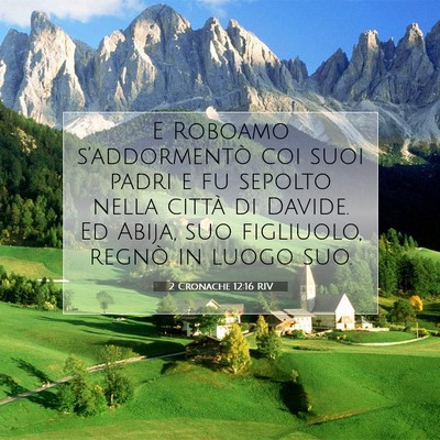 2 Cronache 12:16 RIV Immagine del Versetto della Bibbia