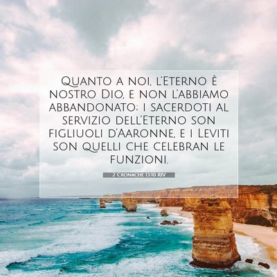 2 Cronache 13:10 RIV Immagine del Versetto della Bibbia
