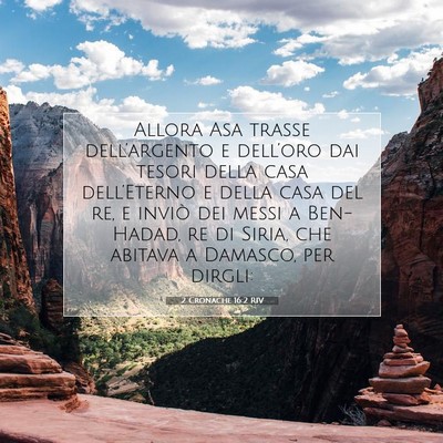 2 Cronache 16:2 RIV Immagine del Versetto della Bibbia