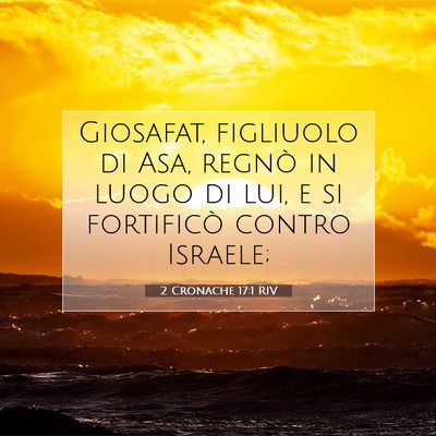 2 Cronache 17:1 RIV Immagine del Versetto della Bibbia