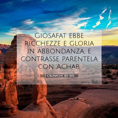 2 Cronache 18:1 RIV Immagine del Versetto della Bibbia