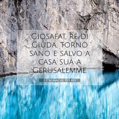 2 Cronache 19:1 Versetto della Bibbia Spiegato
