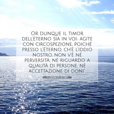 2 Cronache 19:7 RIV Immagine del Versetto della Bibbia
