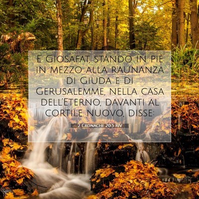 2 Cronache 20:5 RIV Immagine del Versetto della Bibbia