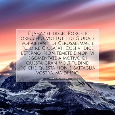 2 Cronache 20:15 RIV Immagine del Versetto della Bibbia