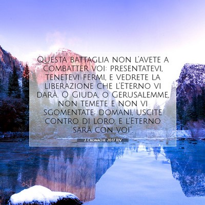 2 Cronache 20:17 RIV Immagine del Versetto della Bibbia