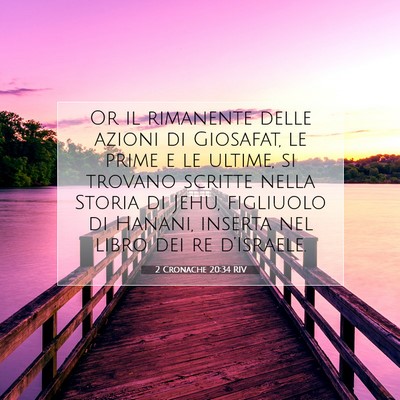 2 Cronache 20:34 RIV Immagine del Versetto della Bibbia