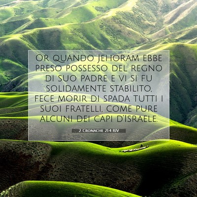 2 Cronache 21:4 RIV Immagine del Versetto della Bibbia