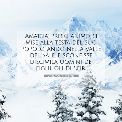 2 Cronache 25:11 Versetto della Bibbia Spiegato