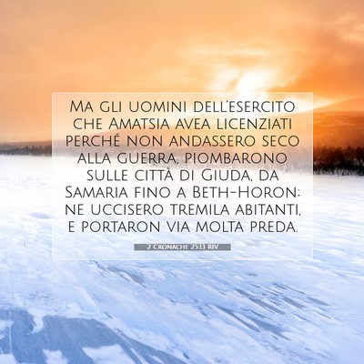 2 Cronache 25:13 Versetto della Bibbia Spiegato