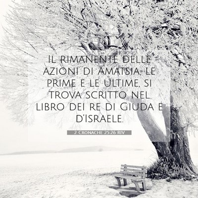 2 Cronache 25:26 Versetto della Bibbia Spiegato