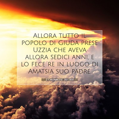 2 Cronache 26:1 RIV Immagine del Versetto della Bibbia