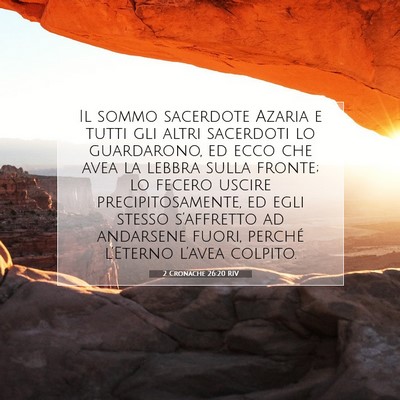 2 Cronache 26:20 Versetto della Bibbia Spiegato