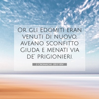 2 Cronache 28:17 RIV Immagine del Versetto della Bibbia