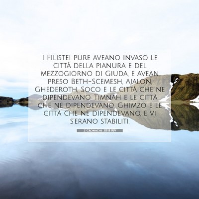 2 Cronache 28:18 RIV Immagine del Versetto della Bibbia