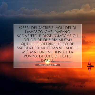 2 Cronache 28:23 RIV Immagine del Versetto della Bibbia