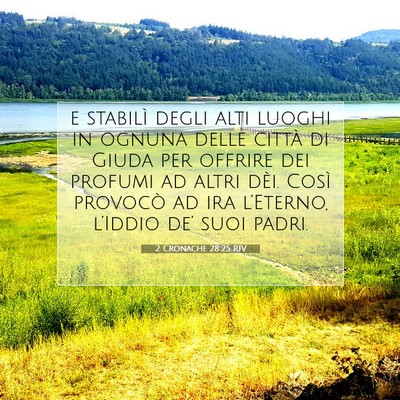 2 Cronache 28:25 Versetto della Bibbia Spiegato