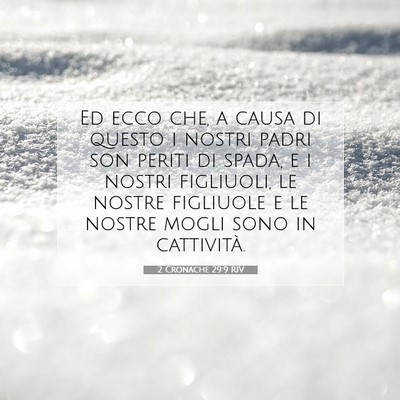 2 Cronache 29:9 Versetto della Bibbia Spiegato