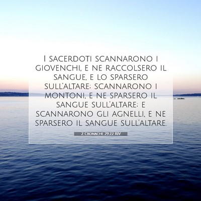 2 Cronache 29:22 RIV Immagine del Versetto della Bibbia