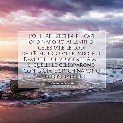 2 Cronache 29:30 RIV Immagine del Versetto della Bibbia