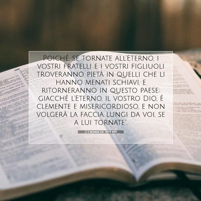 2 Cronache 30:9 RIV Immagine del Versetto della Bibbia