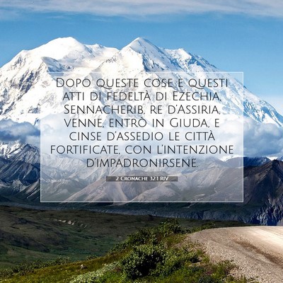 2 Cronache 32:1 RIV Immagine del Versetto della Bibbia