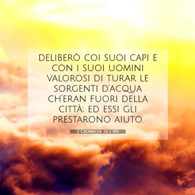 2 Cronache 32:3 Versetto della Bibbia Spiegato