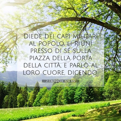 2 Cronache 32:6 Versetto della Bibbia Spiegato