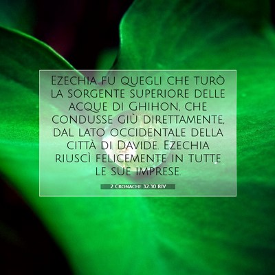 2 Cronache 32:30 Versetto della Bibbia Spiegato
