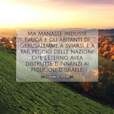 2 Cronache 33:9 RIV Immagine del Versetto della Bibbia