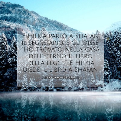 2 Cronache 34:15 RIV Immagine del Versetto della Bibbia