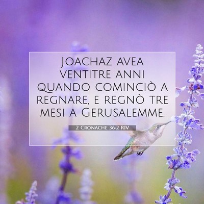 2 Cronache 36:2 Versetto della Bibbia Spiegato