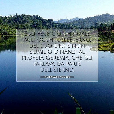 2 Cronache 36:12 RIV Immagine del Versetto della Bibbia