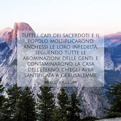 2 Cronache 36:14 RIV Immagine del Versetto della Bibbia