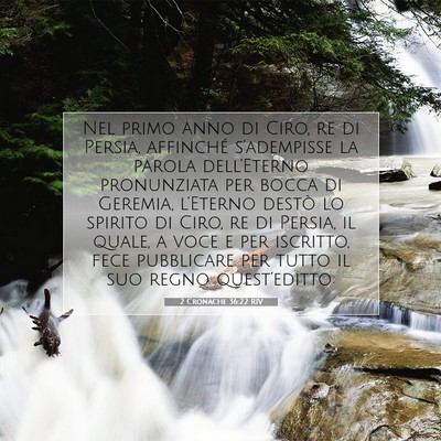 2 Cronache 36:22 RIV Immagine del Versetto della Bibbia